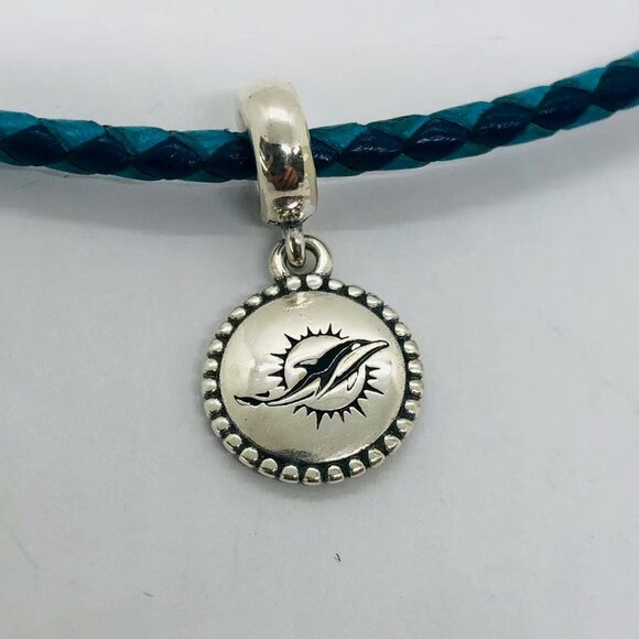 🦋🐯Pandora Miami Dolphins Exclusive Charm/Birthday charm - Picture 1 of 4